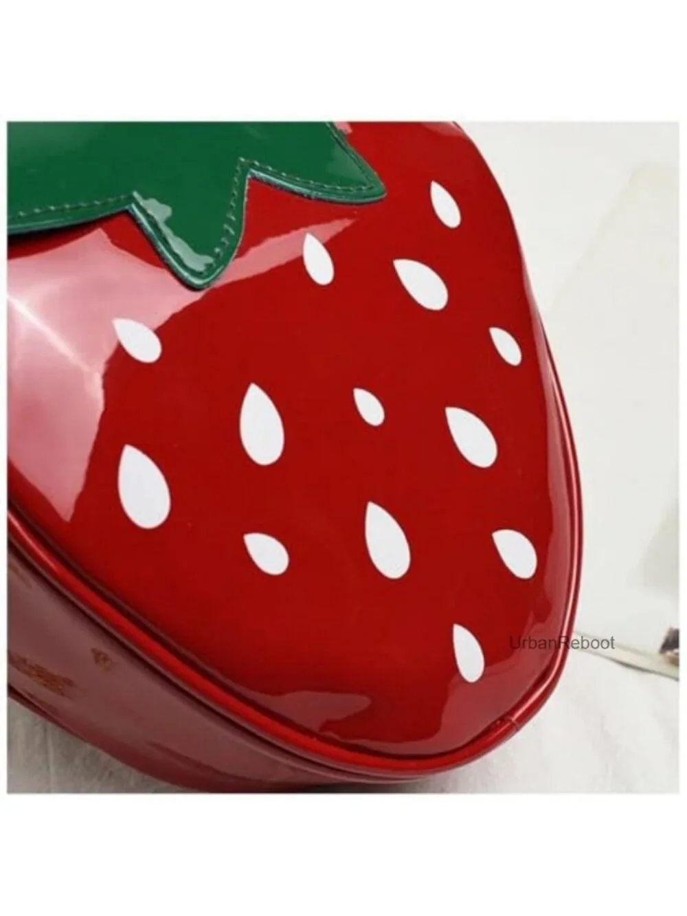 Strawberry PU Leather Crossbody Purse Novelty Mini Girls Handbag